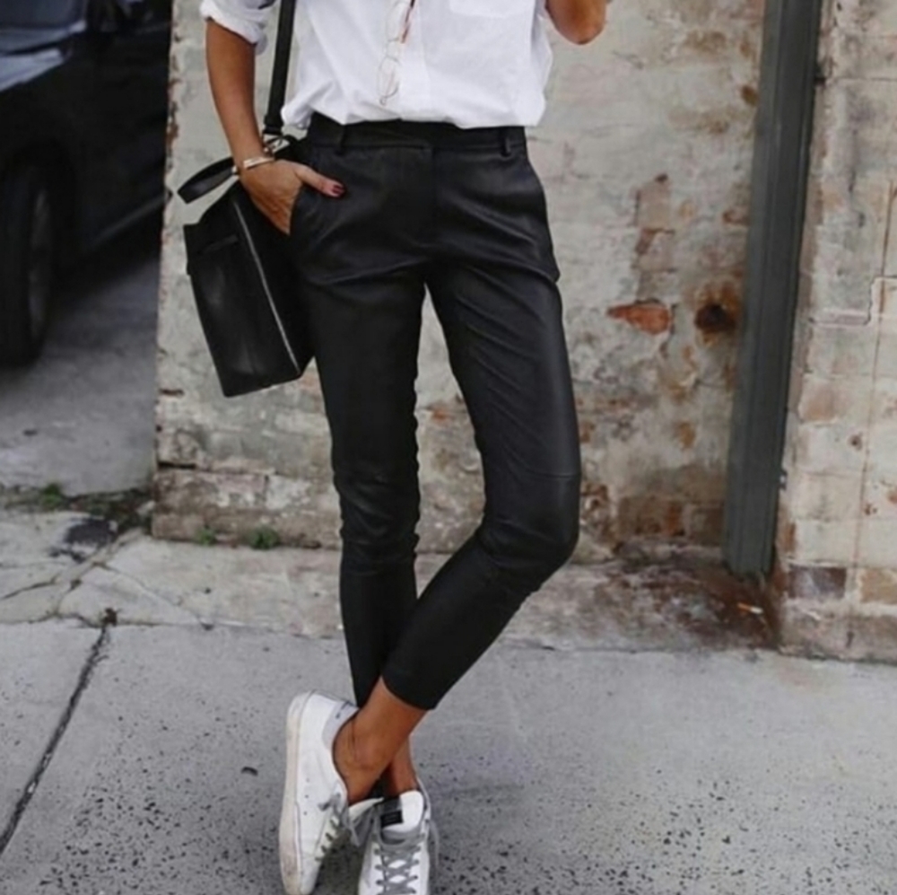 So Chic!!!  FREE PEOPLE Vegan Leather pants.‎ - Picture 6 of 6